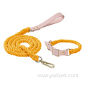 Cotton Rope Adjustable Soft Leather Collar